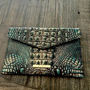 New envelope clutch agate Melbourne style Brahmin. No strap. 8 3/4” L by 6” H.